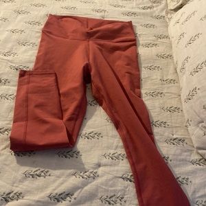 Pink mauve high waist 7/8 leggings Brand new never used